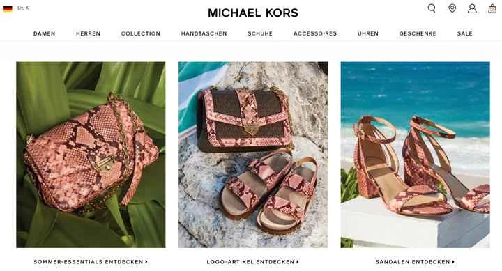 マイケル・コース ドイツ公式サイト：アメリカの高級ブランド
