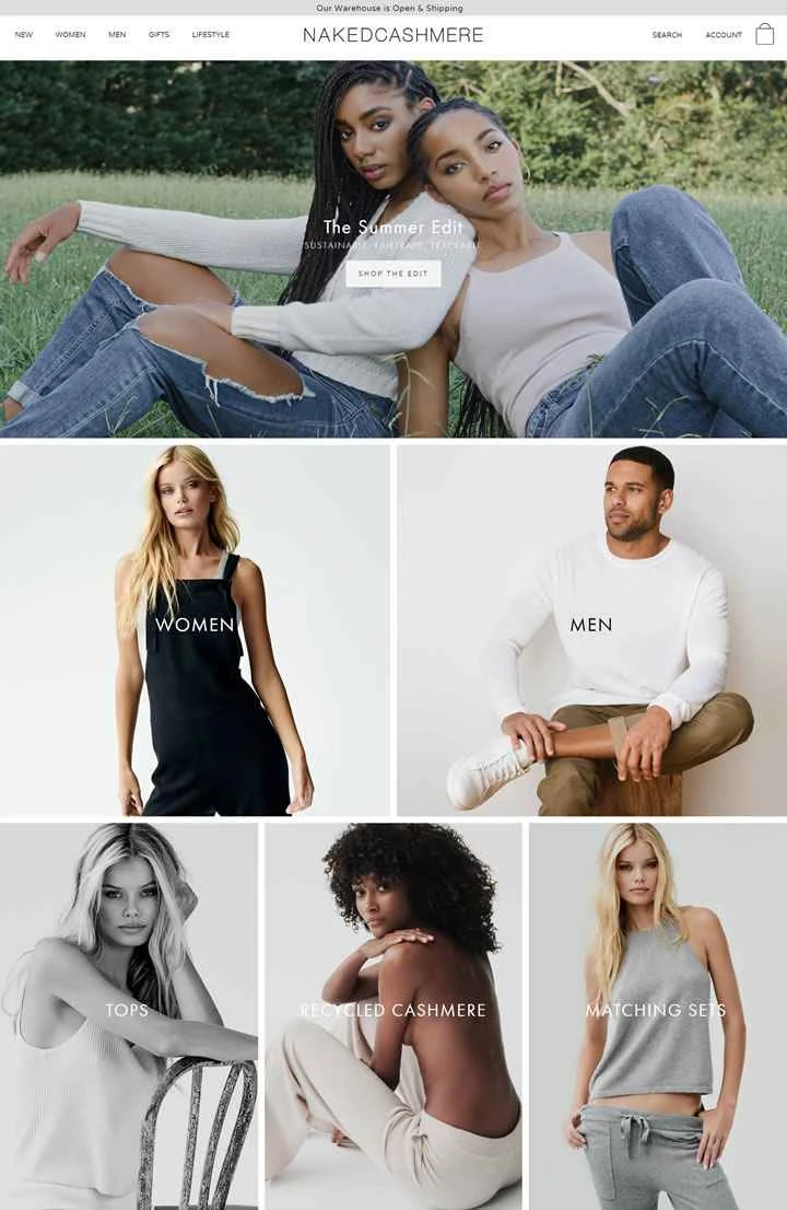 100%カシミア：NakedCashmere