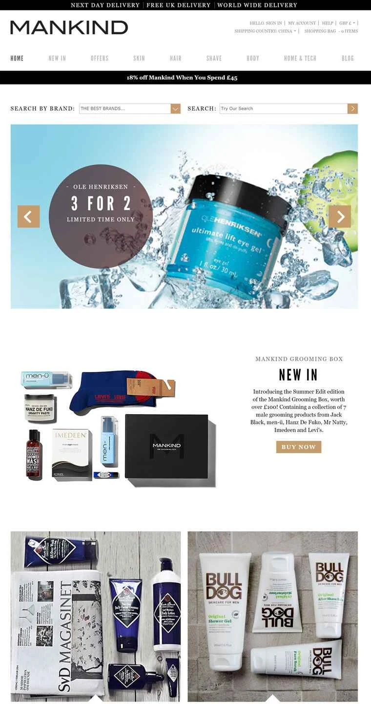 マンカインドは、英国を代表する男性用グルーミングおよびヘアケア製品会社です。