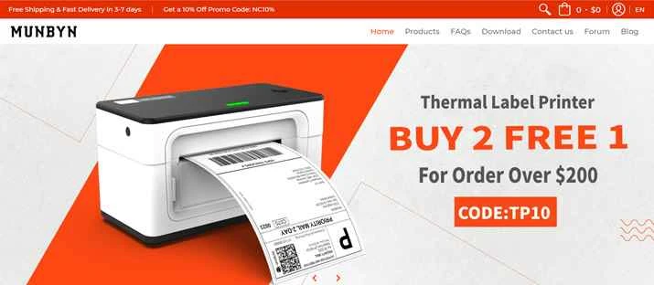 POSソリューション：MUNBYN（サーマルプリンター、バーコードスキャナー）