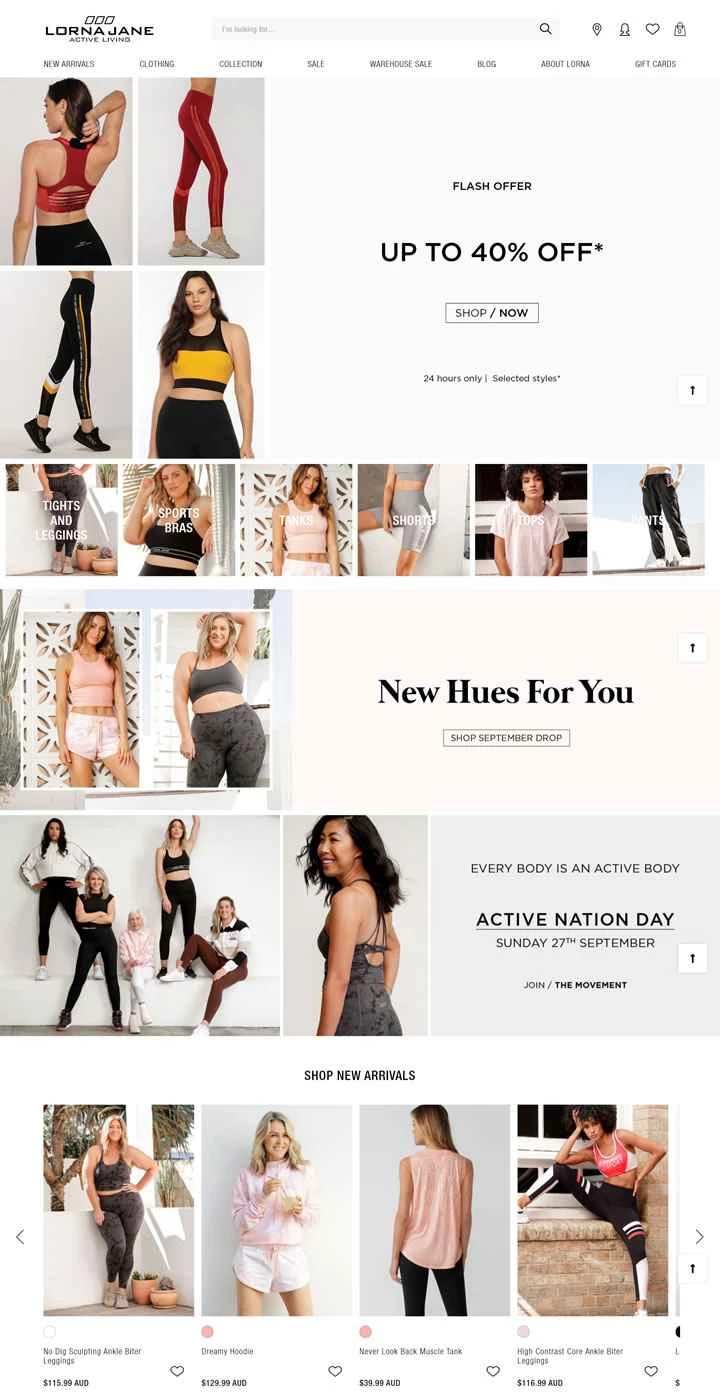 オーストラリアを代表する女性向けスポーツウェアブランド、ローナ・ジェーン