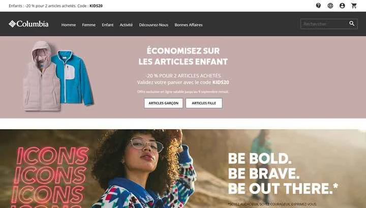 コロンビアスポーツウェアフランス公式サイト：グローバルアウトドアブランド