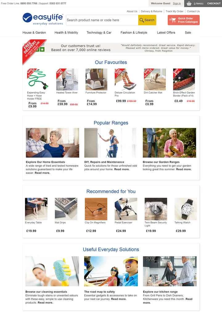 英国の住宅、庭、車、モビリティソリューション：Easylife Group