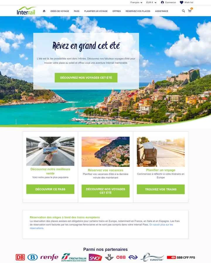 インターレイル フランス: 鉄道でヨーロッパを探索 - 最も人気のあるユーロレール パス。