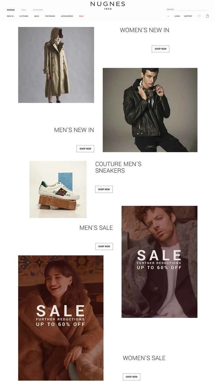 イタリアのファッションブティック：ヌグネス 1920