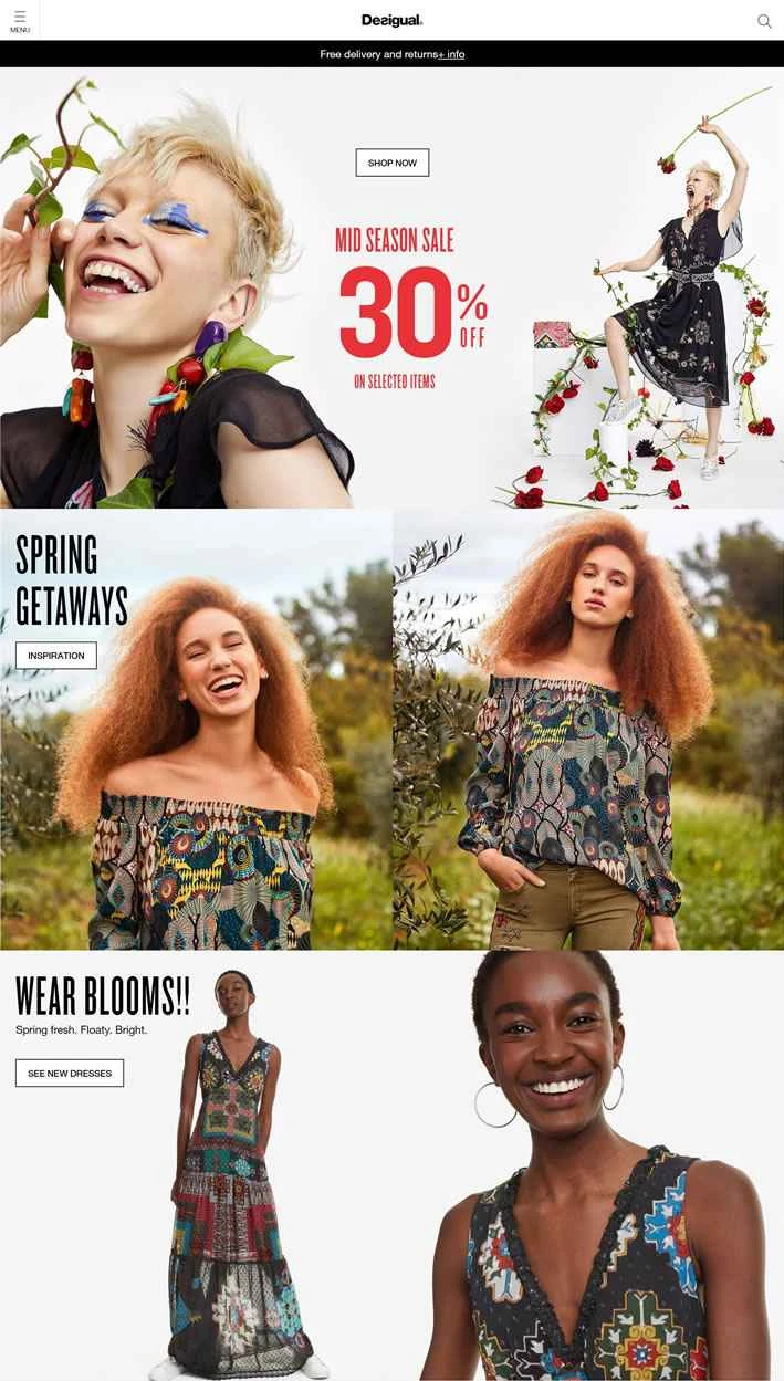 Desigual US公式サイト：スペインの衣料品ブランド