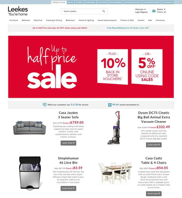 南ウェールズの家具店：リークス