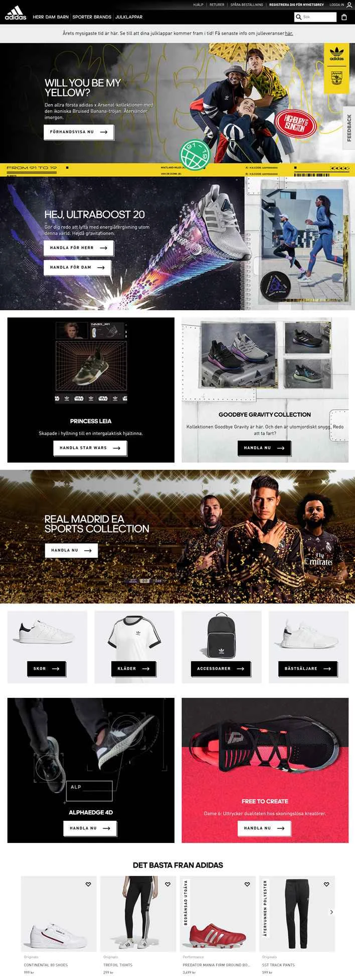 adidas Sweden 公式サイト: adidas のシューズとスポーツウェアを購入