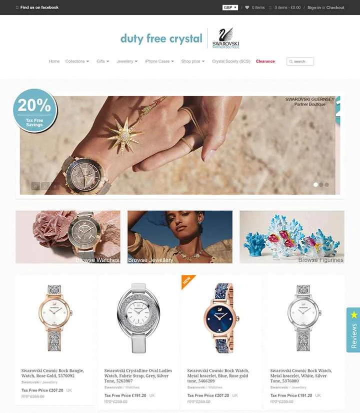 免税クリスタル