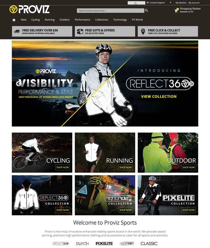 Proviz: 世界で最も革新的な強化スポーツウェアブランド