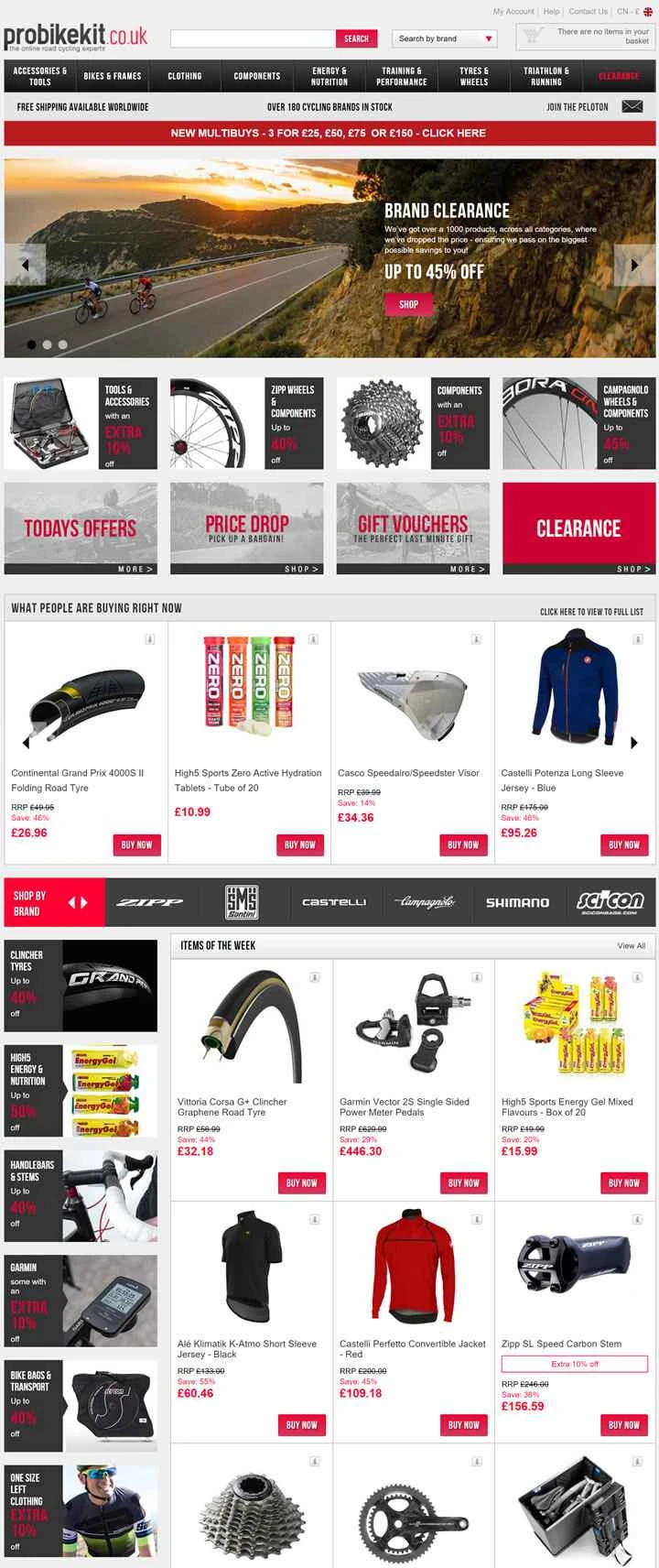 ProBikeKit UK: オンラインロードバイクホーム