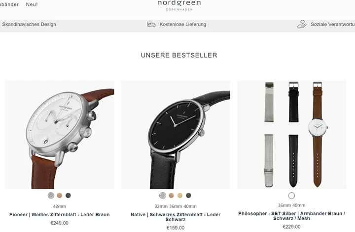 Nordgreen Watches ドイツ公式サイト: デンマークのミニマリストウォッチ