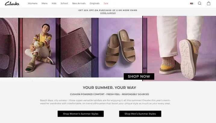 アラブ首長国連邦のクラークス公式ストア：Clarks Stores AE