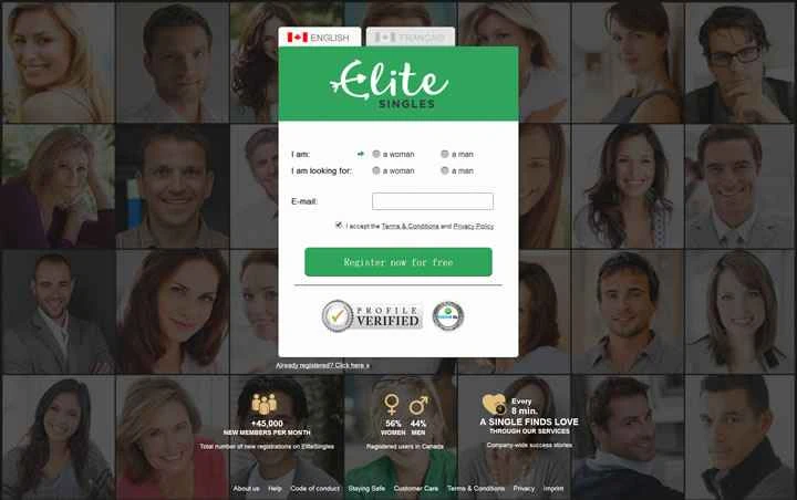 カナダの出会い系サイト：EliteSingles.ca