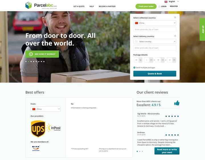 ParcelABC スペイン: 荷物配達および宅配便サービス