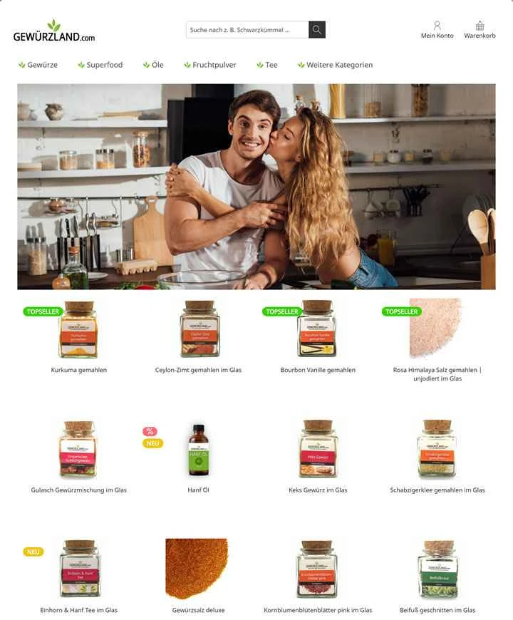ドイツのオンラインスパイスメーカー：Gewürzland