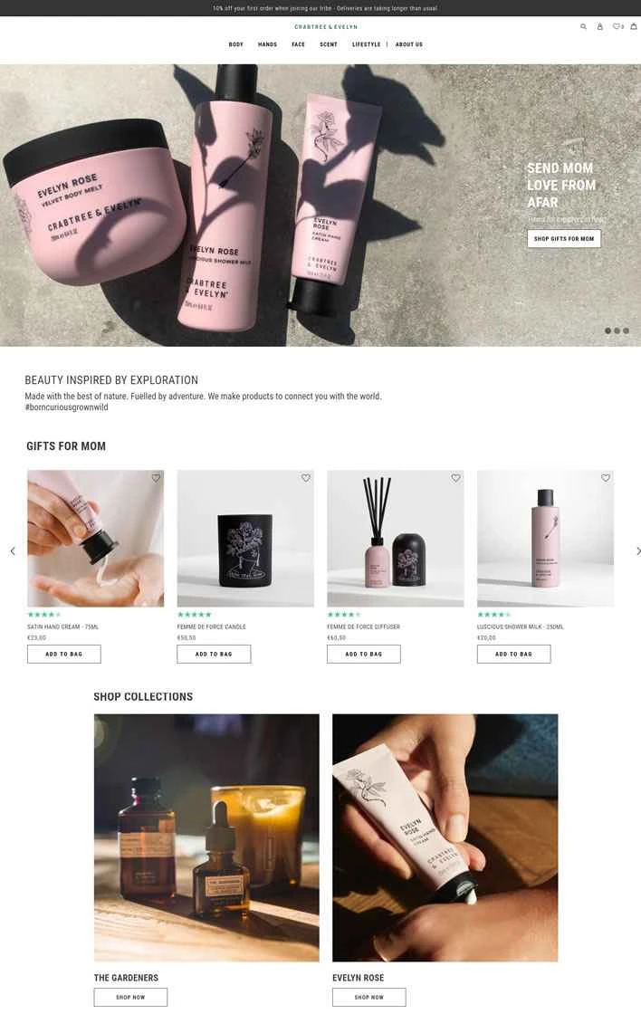 Crabtree & Evelyn EU: 高級バス、ボディ、ヘアケア