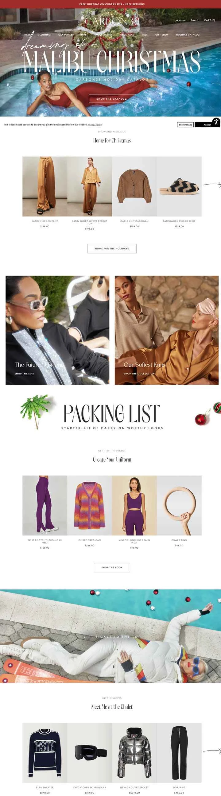 Carbon38公式サイト：米国を拠点とする高級スポーツウェア会社