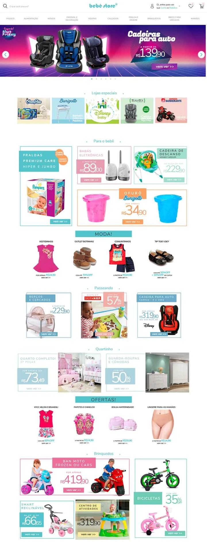 ブラジルのベビー用品店「Bebe Store」