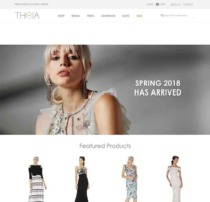 ギリシャの女神にインスパイアされたイブニングドレス、カクテルドレス、ウェディングドレス：THEIA