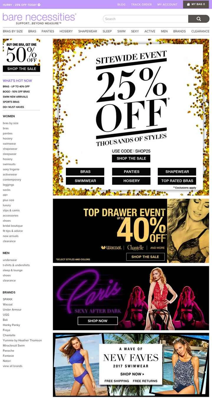 世界のトップランジェリーブランド200選：Bare Necessities