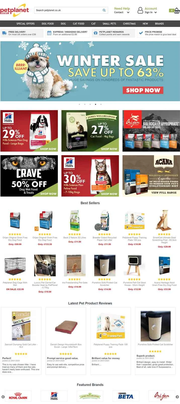 英国No.1ペットショップ「PetPlanet」