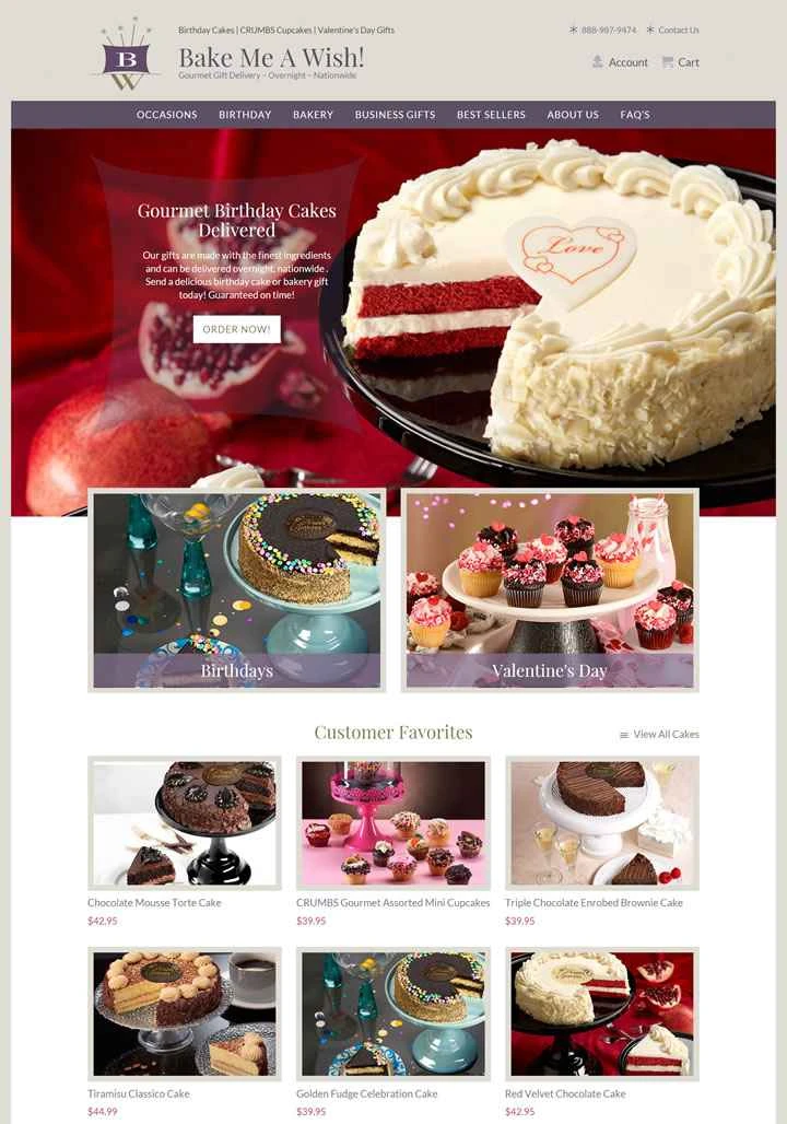 アメリカの誕生日ケーキショップ：Bake Me A Wish!