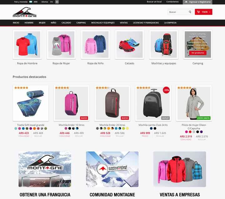 Montagne は、アルゼンチン初のアウトドア用品製造・販売会社です。