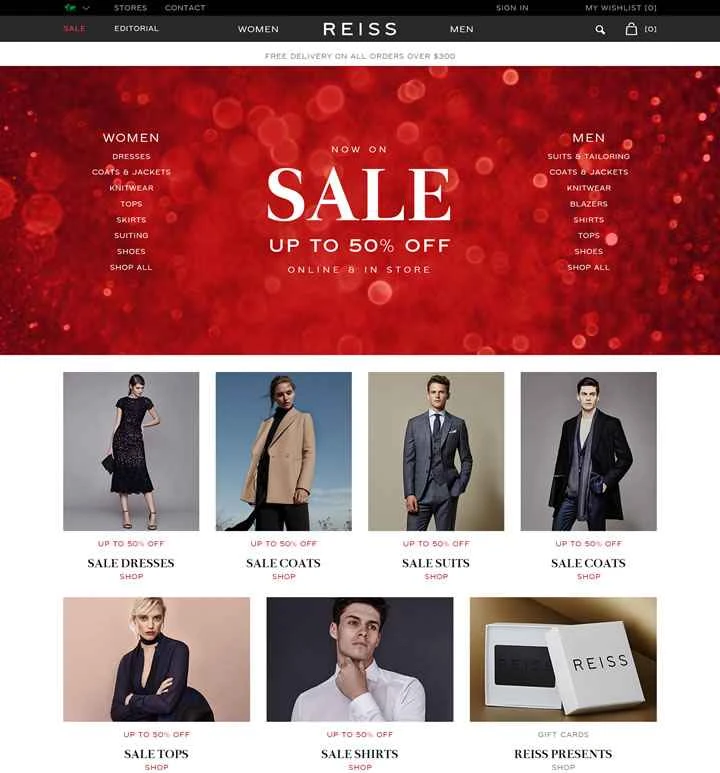 REISS UK公式サイト：ロンドンのハイストリートで最も人気のあるブランド