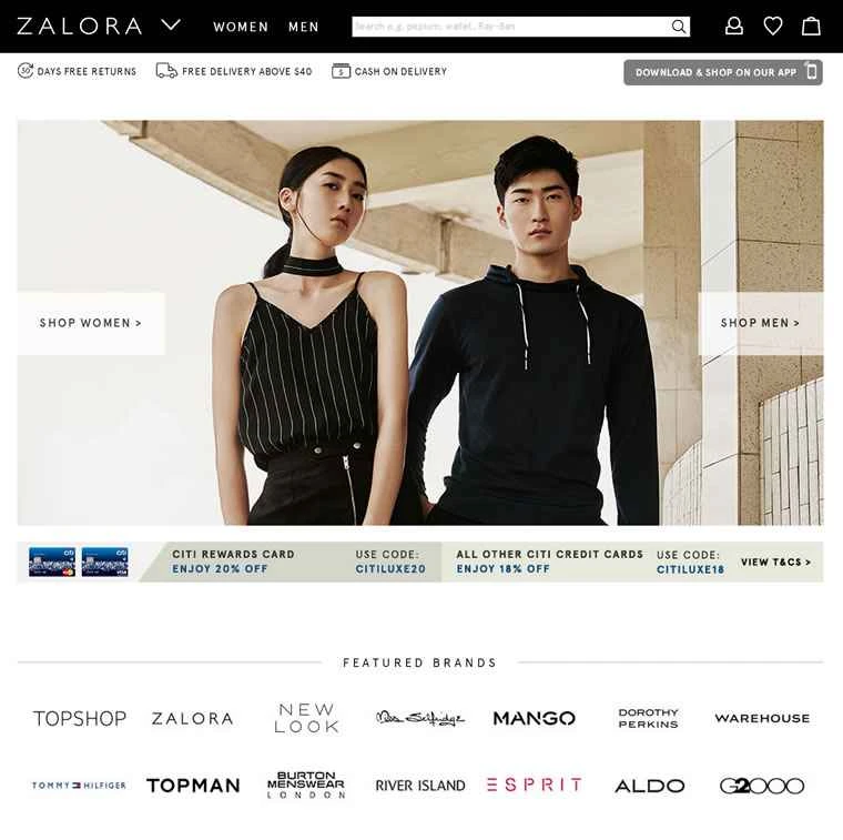 Zalora Singapore: シンガポールのファッションオンラインショッピング