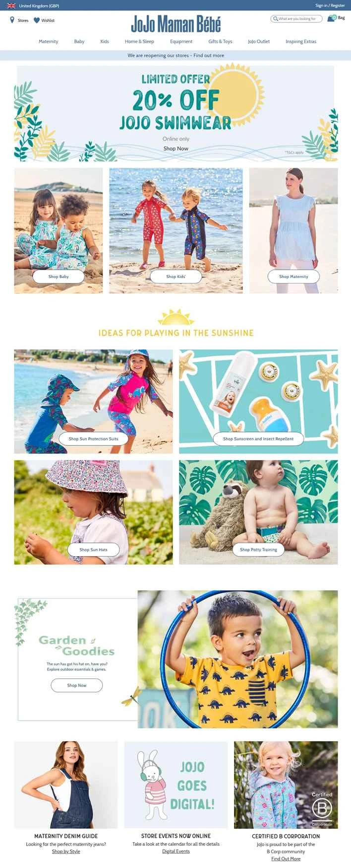 JoJo Maman BéBé は、英国で最も人気のあるママとベビーのブティック ブランドの 1 つです。