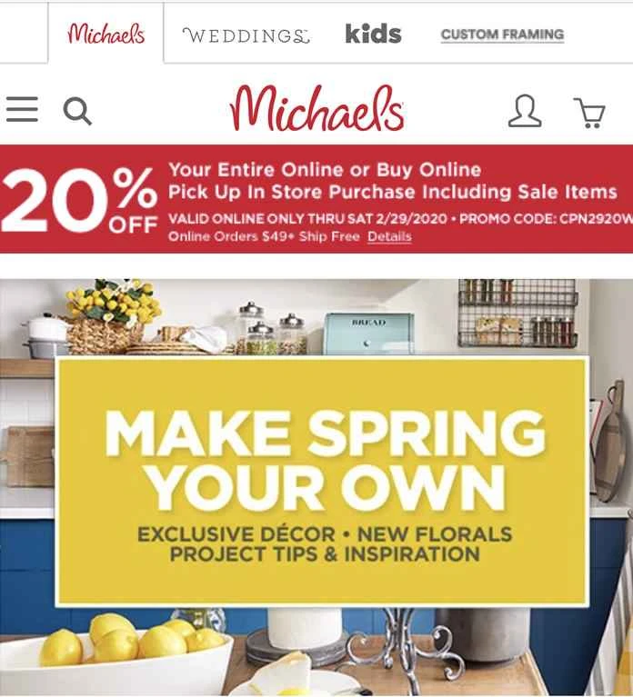 北米最大のクラフト小売業者の1つであるマイケルズストアーズ