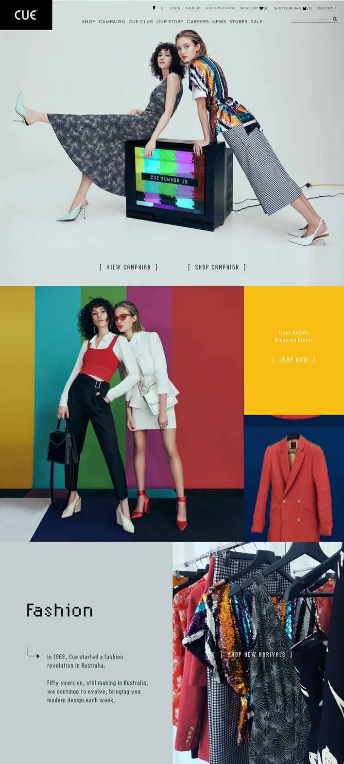 オーストラリア最大の地元ファッションメーカー、Cue