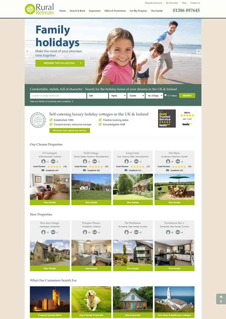 英国とアイルランドの自炊式高級別荘：Rural Retreats