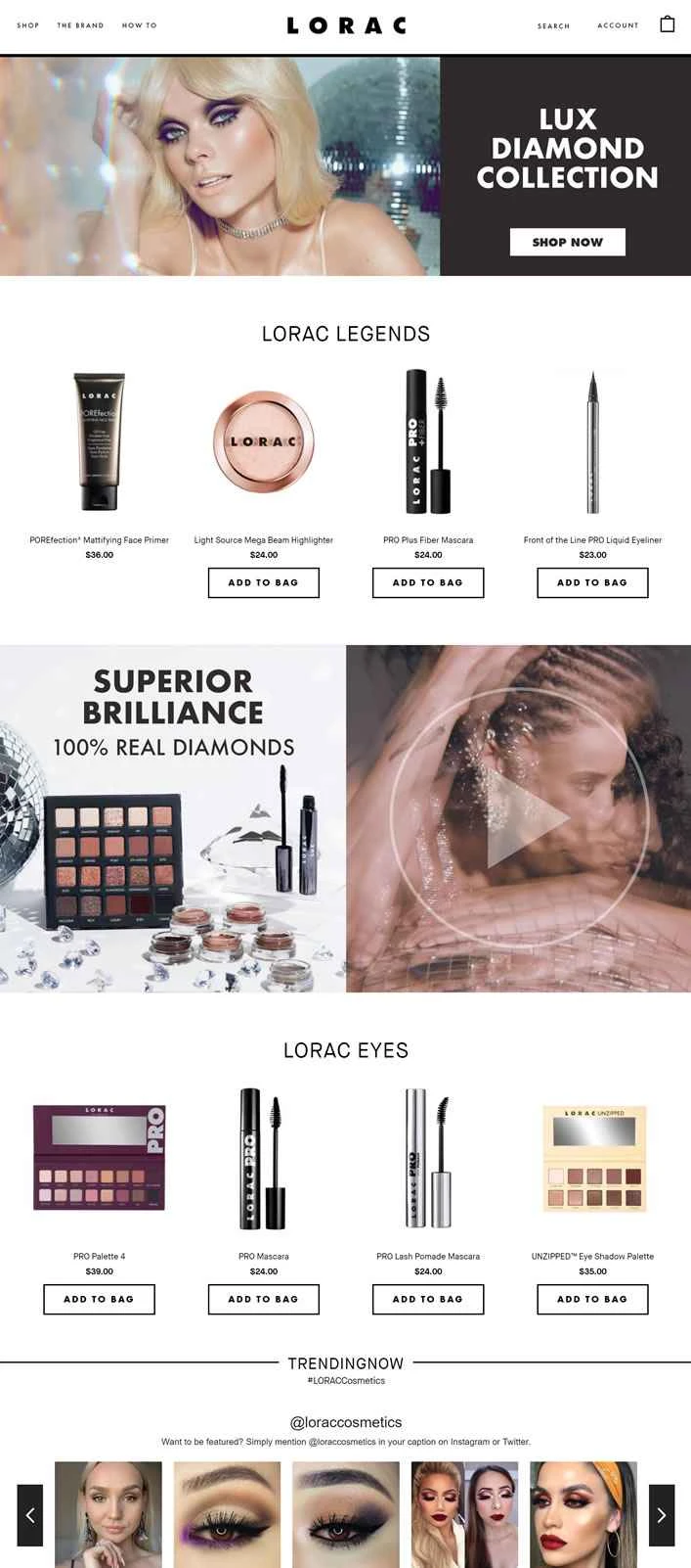 LORAC公式サイト：アメリカのメイクアップブランド