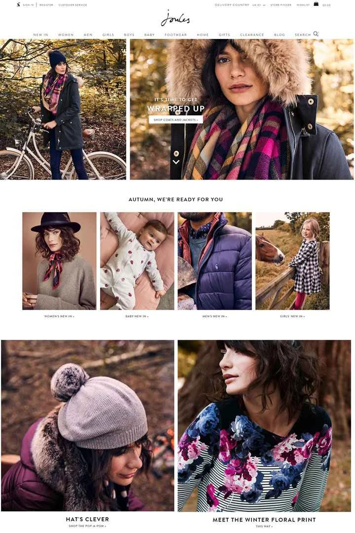 Joules公式サイト：女性、男性、子供服と靴
