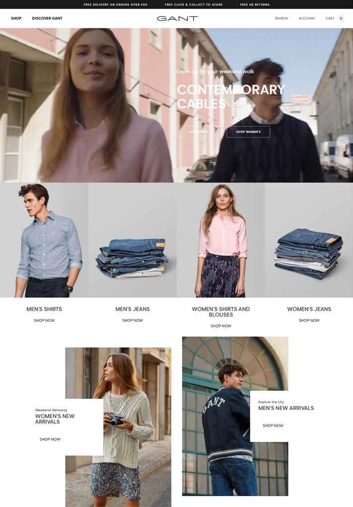 GANT UK公式オンラインストア：GANTシャツ