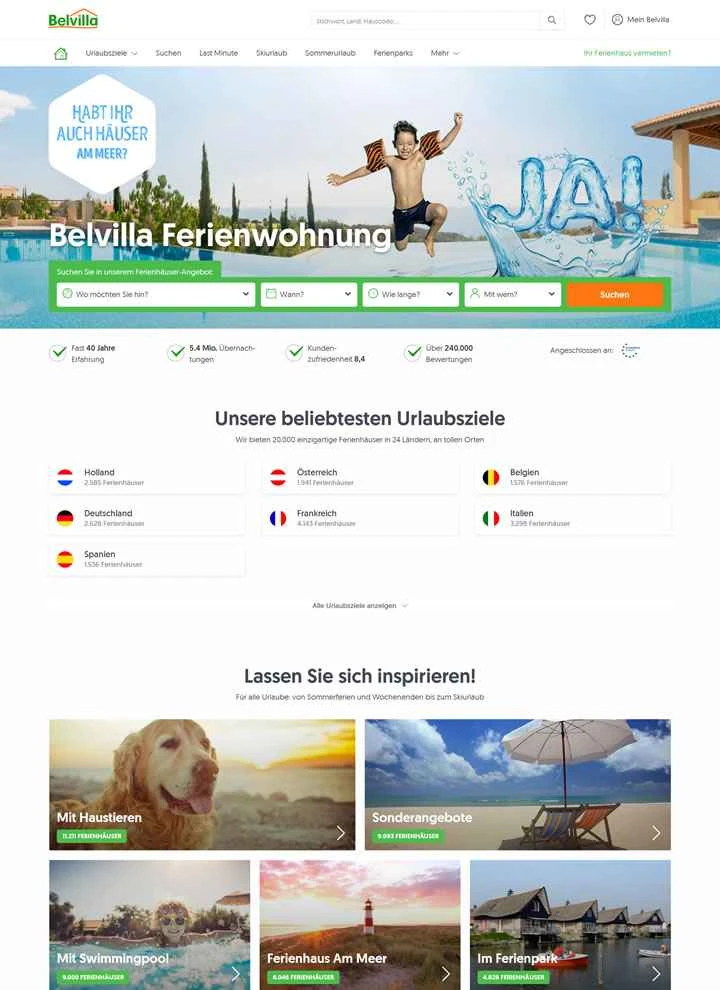 ベルヴィラ（ドイツ）：休暇用別荘をオンラインで予約
