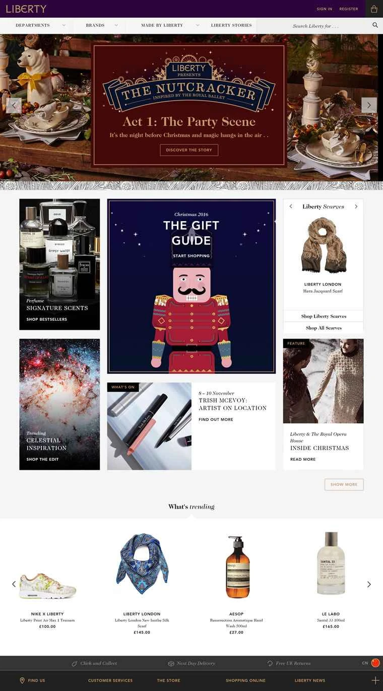 ロンドンで最もスタイリッシュなデパート、リバティ・ロンドン