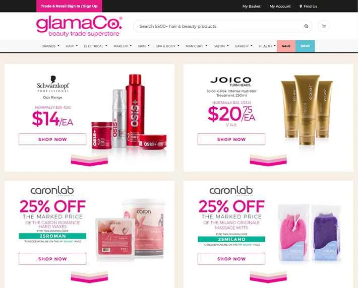 オーストラリア最大のヘア＆ビューティー専門スーパーマーケット、GlamaCo