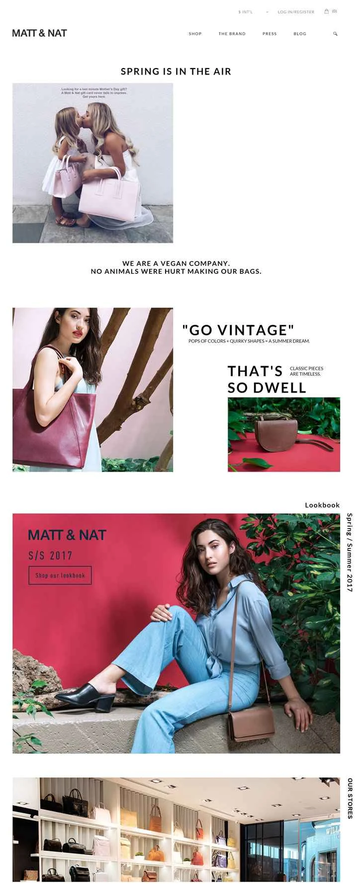 カナダの女性用ハンドバッグブランド：Matt & Nat