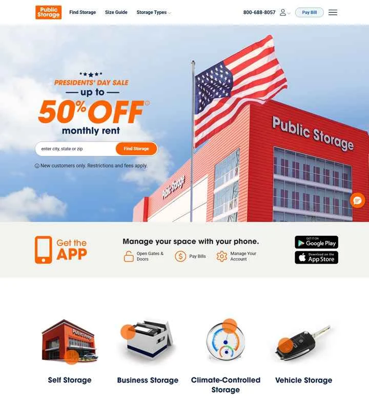 パブリック ストレージは、世界最大のセルフ ストレージ施設の所有者および運営者です。