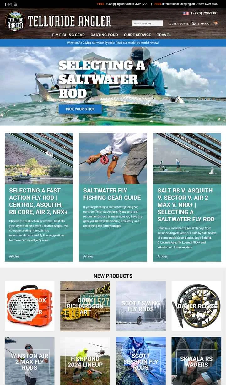 米国の釣具店「テルライド・アングラー」