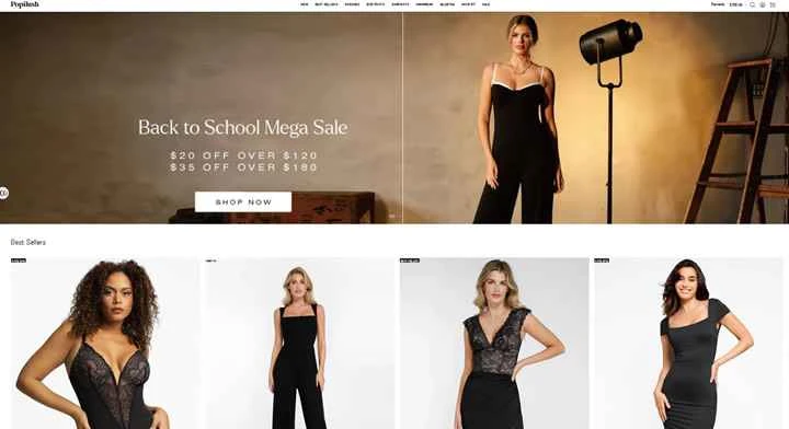 Popilush公式サイト：女性専用にデザインされたシェイプウェア