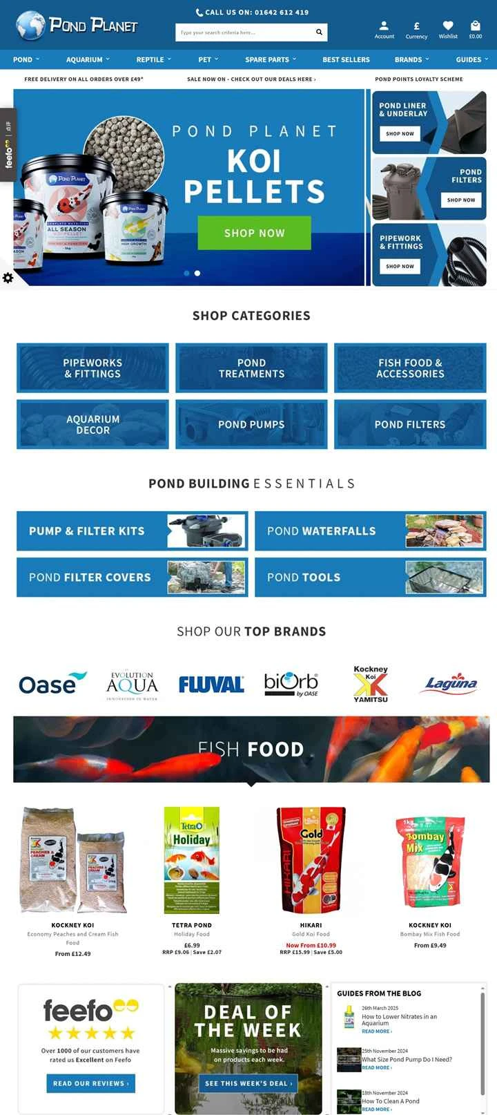 Pond Planet は、英国を代表する水槽・池用品のオンライン小売業者です。