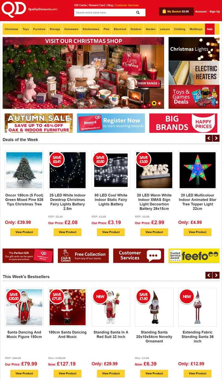 英国のディスカウント小売チェーン：QDストア