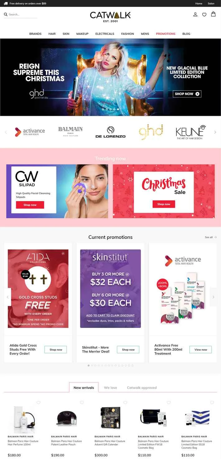 オーストラリアで最も人気のあるオンラインヘア＆ビューティーストア、キャットウォーク