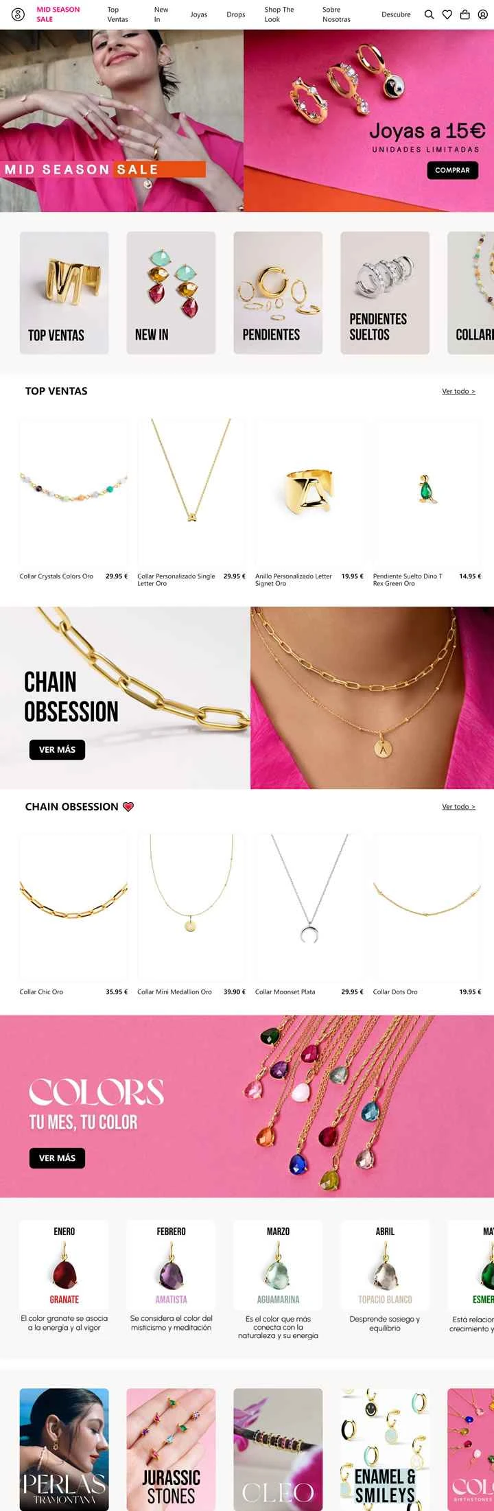 スペイン製ジュエリー：SINGULARU