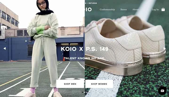 手作りイタリアンレザースニーカー：KOIO