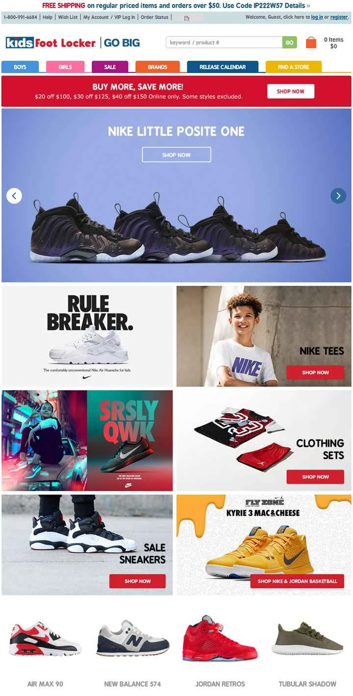 キッズフットロッカーは、米国で子供用運動靴とアパレルを販売する小売業者です。